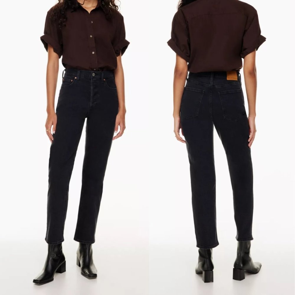 Aritzia Denim Forum The Arlo High Rise Straight Size 29 (28L)